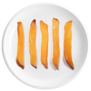 100% getrocknete Süßkartoffelstreifen mit Schale